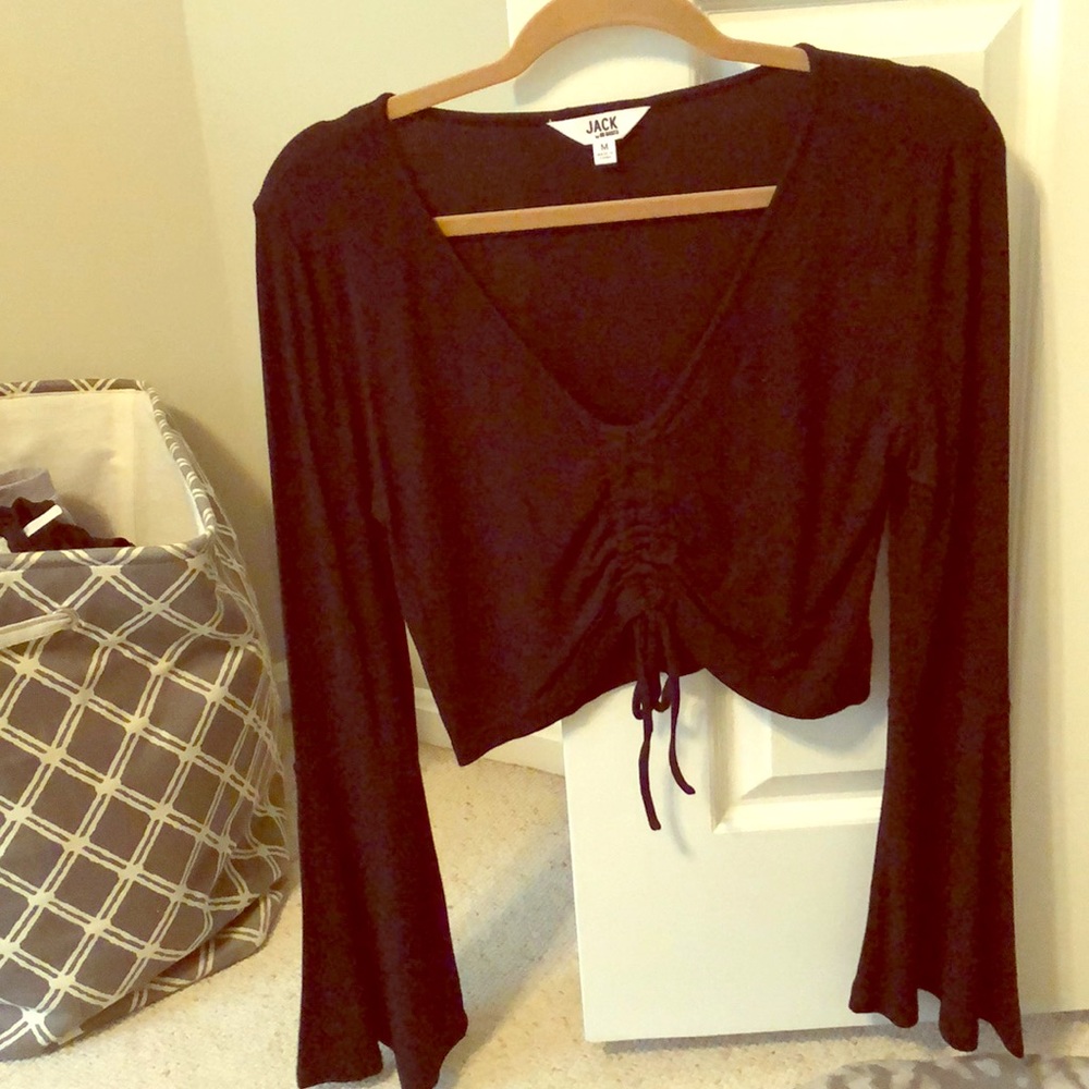 Black crop top